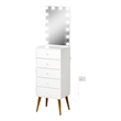 Boahaus Carol Lighted Dresser Chest (White)