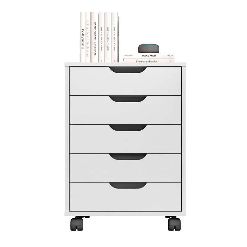 Boahaus Ebadi 5-Drawer Chest (White)
