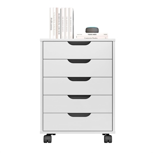 Boahaus Ebadi 5-Drawer Chest (White)