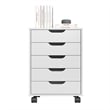 Boahaus Ebadi 5-Drawer Chest (White)