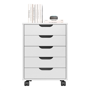 Boahaus Ebadi 5-Drawer Chest (White)