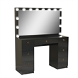 Boahaus Yara Vanity with Light Bulbs (Black)