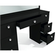 Boahaus Yara Vanity with Light Bulbs (Black)