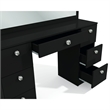 Boahaus Yara Vanity with Light Bulbs (Black)