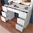 Boahaus Freya Vanity with Light Bulbs (White)