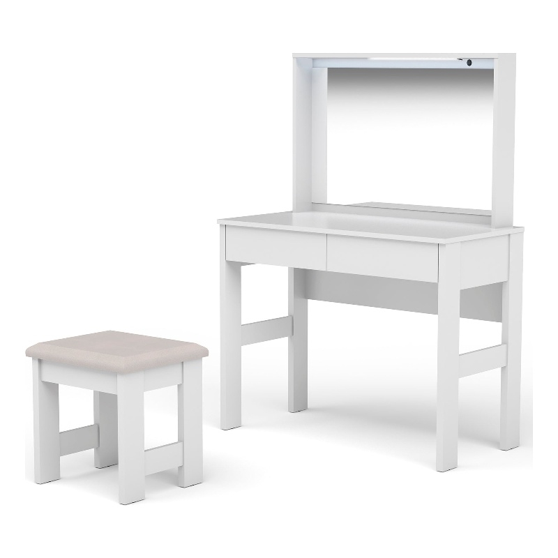 Boahaus Emma Lighted Vanity (White)