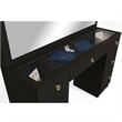 Boahaus Yara Lighted Modern Vanity Table Black Finish for Bedroom