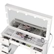 Boahaus Yara Modern Vanity Table - Built-in Lights - White Finish - for Bedroom