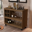 Boahaus Swansea Bar Cart (Dark Brown)