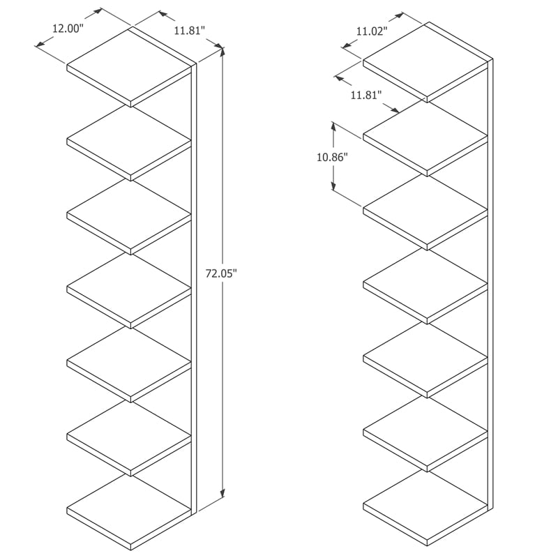Boahaus Boden Wall Shelf Unit (White)