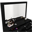 Boahaus Joan Black Dressing Table (Crystal Ball Knobs)