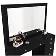 Boahaus Joan Black Dressing Table (Crystal Knobs)