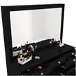 Boahaus Joan Black Dressing Table (Crystal Knobs)
