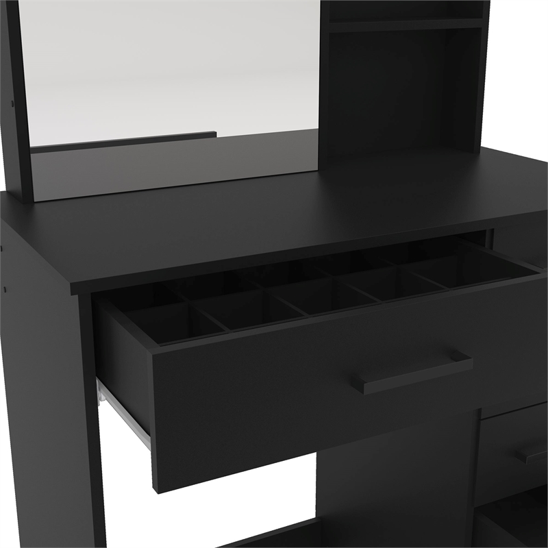 Boahaus Spes Makeup Vanity Table (Black)