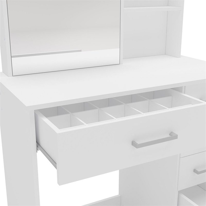 Boahaus Spes Makeup Vanity Table (White)