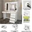 Boahaus Diana White Dressing Table Light Bulbs (Crystal Ball Knobs)