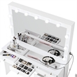 Boahaus Serena White Makeup Vanity (Crystal Ball Knobs)