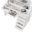 Boahaus Serena White Makeup Vanity (Crystal Ball Knobs)