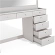 Boahaus Serena White Makeup Vanity (Crystal Ball Knobs)