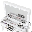 Boahaus Serena White Makeup Vanity (Crystal Knobs)