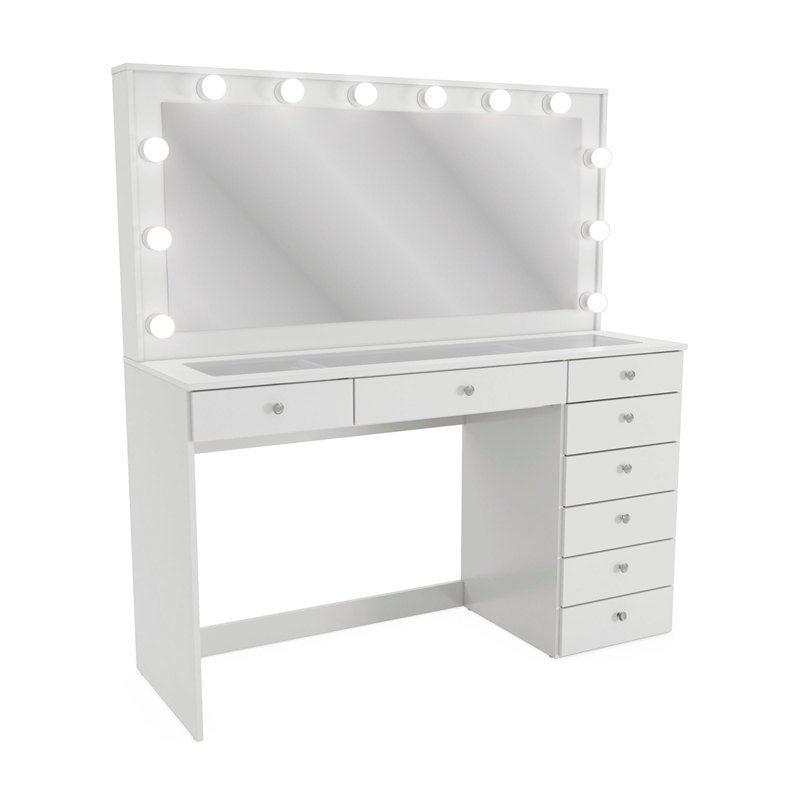 Boahaus Ketevan Makeup Vanity Desk (Basic Knobs)