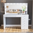 Boahaus Ketevan Makeup Vanity Desk (Crystal Ball Knobs)