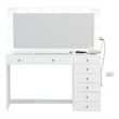 Boahaus Ketevan Makeup Vanity Desk (Crystal Knobs)