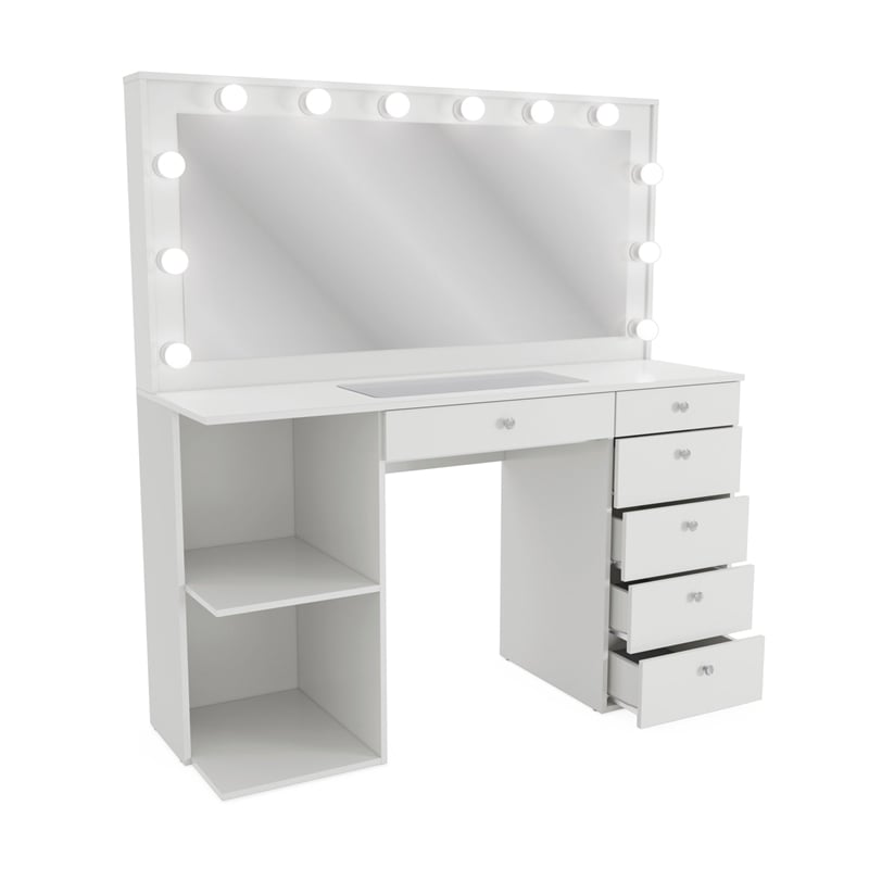Boahaus Louise Makeup Vanity Desk (Basic Knobs)