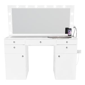 Boahaus Kiana Vanity Makeup Desk (Basic Knobs)