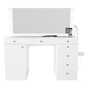 Boahaus Jezebel Vanity Makeup Desk (Basic Knobs)