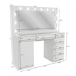 Boahaus Jezebel Vanity Makeup Desk (Crystal Knobs)