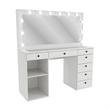 Boahaus Constance Vanity Makeup Desk (Golden Knobs)