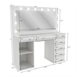 Boahaus Constance Vanity Makeup Desk (Golden Knobs)