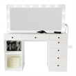 Boahaus Constance Vanity Makeup Desk (Golden Knobs)