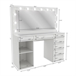 Boahaus Constance Vanity Makeup Desk (Crystal Ball Knobs)