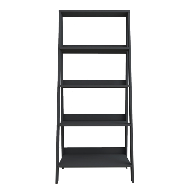 Boahaus Vallentuna Black Bookcase for Home Decor