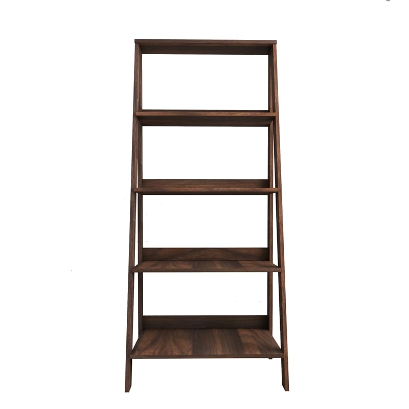 Boahaus Vallentuna Walnut Bookcase for Home Decor