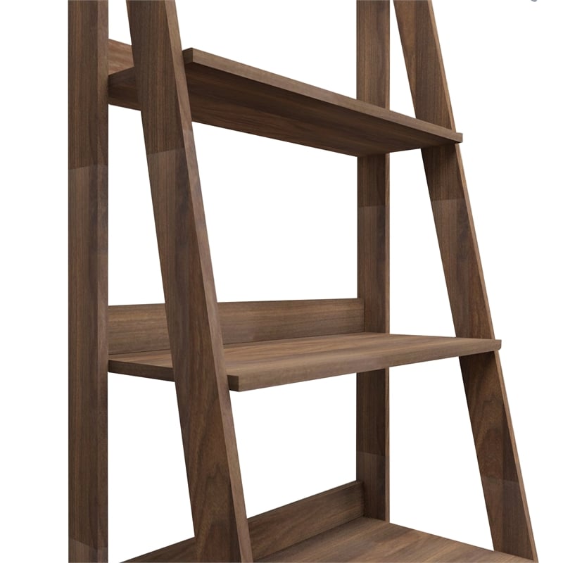 Boahaus Vallentuna Walnut Bookcase for Home Decor