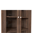 Boahaus Tibro Walnut Bookcase for Home Decor
