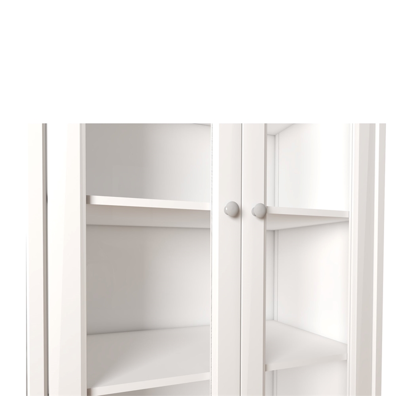 Boahaus Tibro White Bookcase for Home Decor