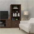 Boahaus Arboga Modern Walnut Door Bookcase