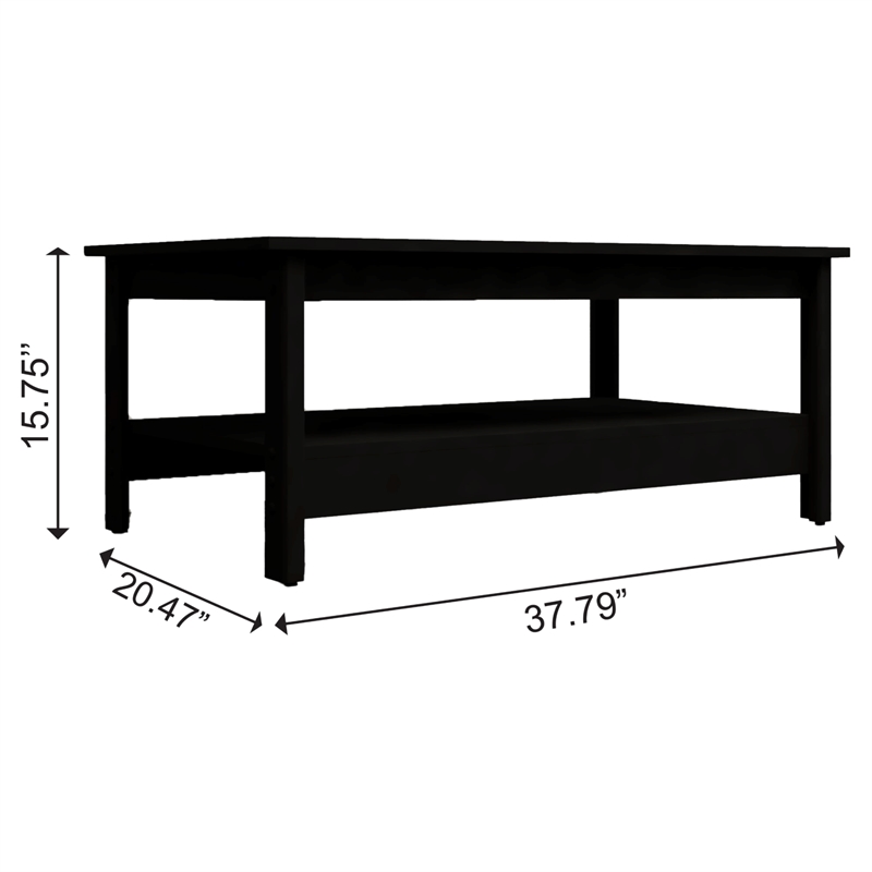 Boahaus Prato Black Coffee Table