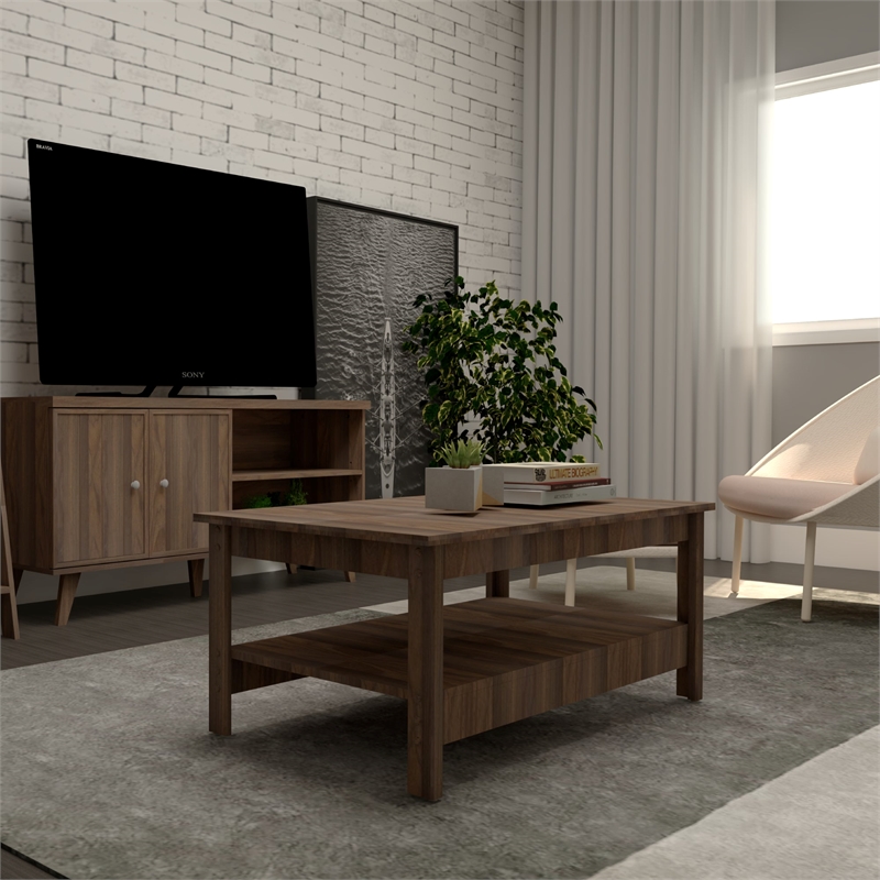 Boahaus Prato Walnut Coffee Table