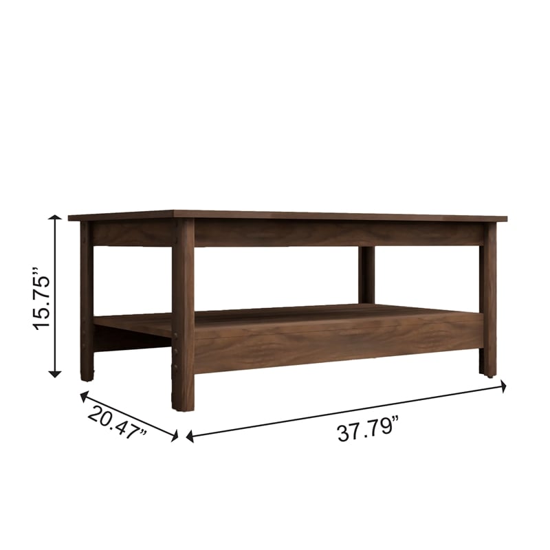 Boahaus Prato Walnut Coffee Table