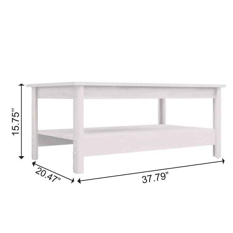 Boahaus Prato White Coffee Table