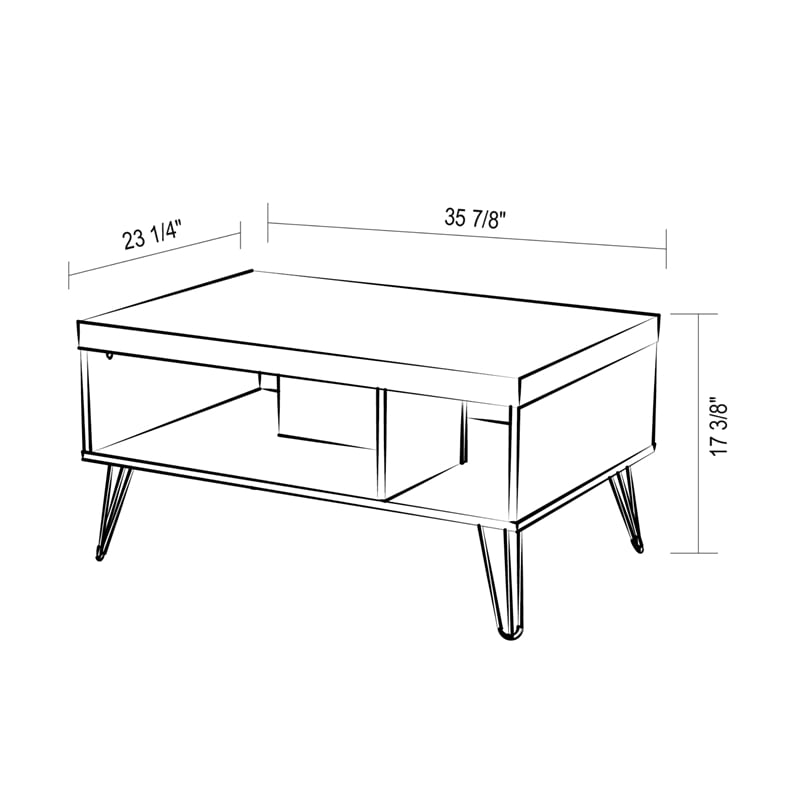 Boahaus Rimini White Coffee Table