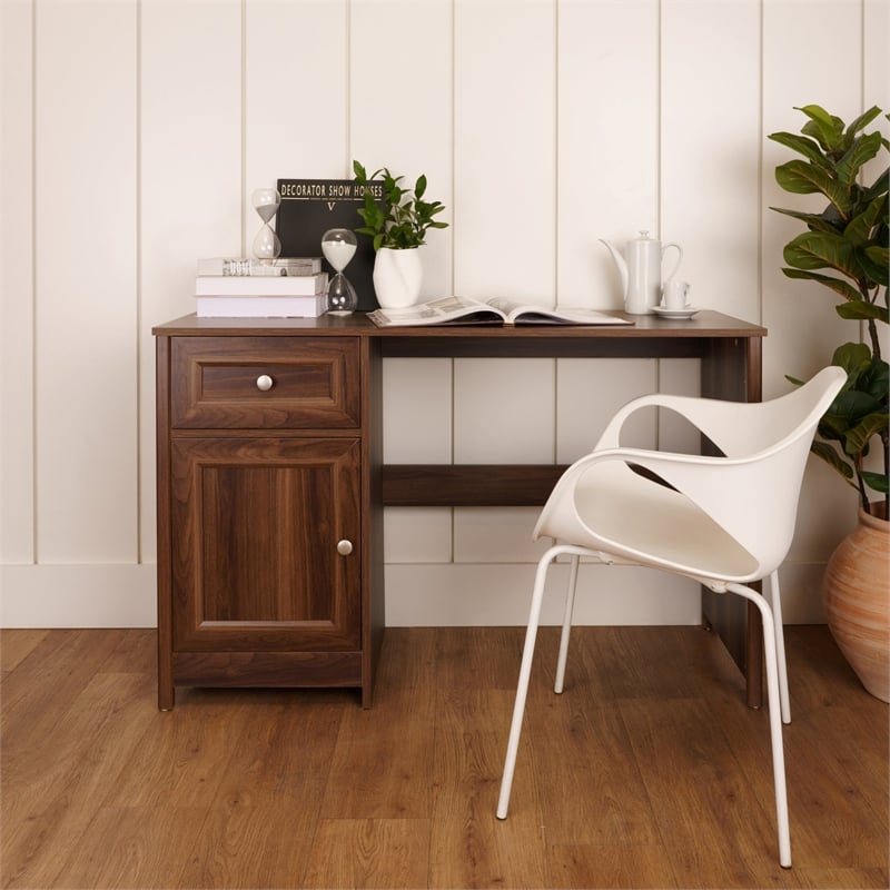 Boahaus Jeonju Modern Walnut Computer Desk