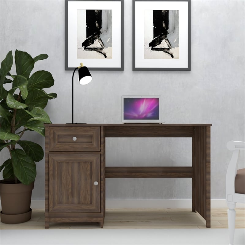 Boahaus Jeonju Modern Walnut Computer Desk
