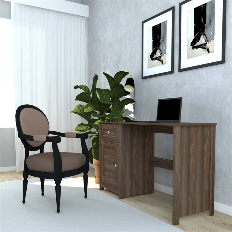 Boahaus Jeonju Modern Walnut Computer Desk