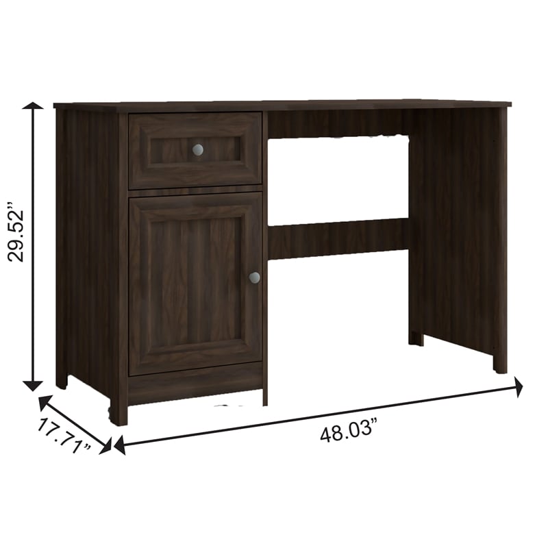 Boahaus Jeonju Modern Walnut Computer Desk